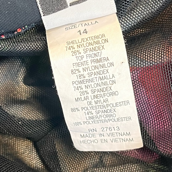 Longitude Swimsuit Sanctuary Side Tie Surplice One Piece Tropical 14 - Picture 8 of 8